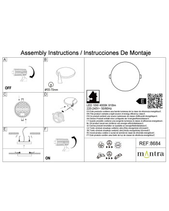 ALGARVE * DOWNLIGHT LED REDONDO - 10W - 4000K